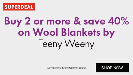 Buy 2 or more & save 40% on Wool Blankets by Teeny Weeny