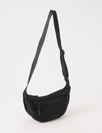 Zest Cord Moon Bag, Black product photo
