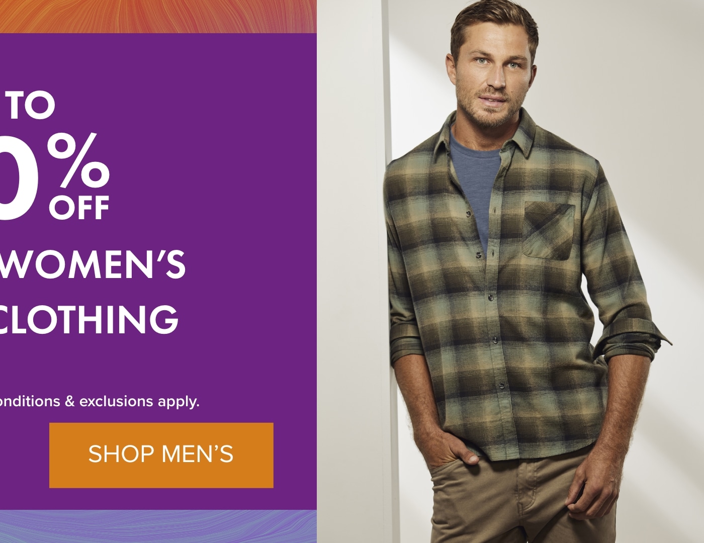 Up to 30% OFF Selected Men’s Clothing 