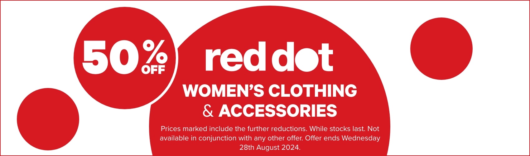 50% OFF Women's Clothing & Accessories