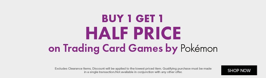 BUY 1 GET 1 HALF PRICE on Trading Card Games by Pokémon