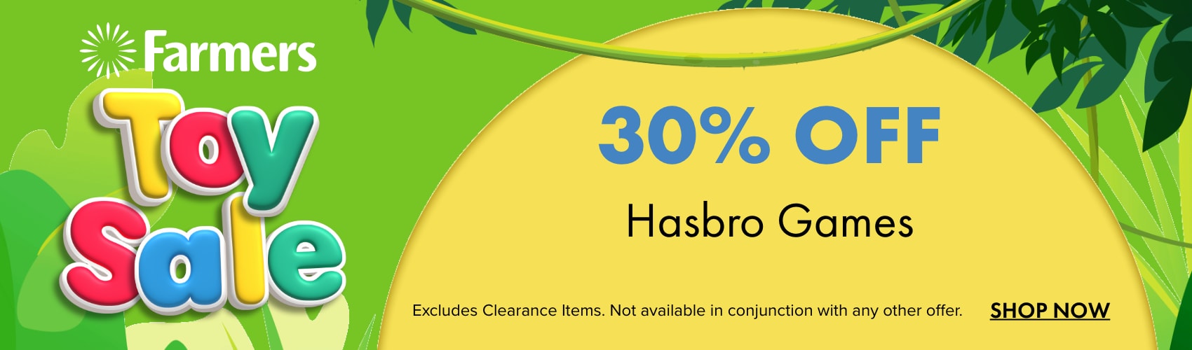 30% OFF Hasbro Games