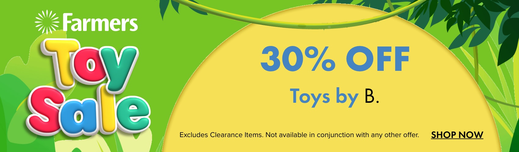 30% OFF Toys by B.