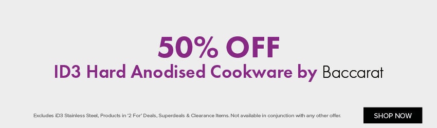 50% OFF ID3 Hard Anodised Cookware by Baccarat