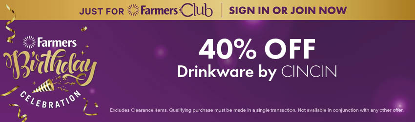 40% OFF Drinkware by CINCIN