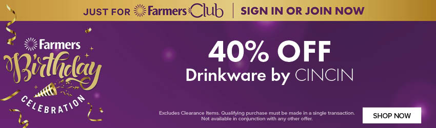 40% OFF Drinkware by CINCIN
