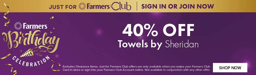 40% OFF Towels by Sheridan