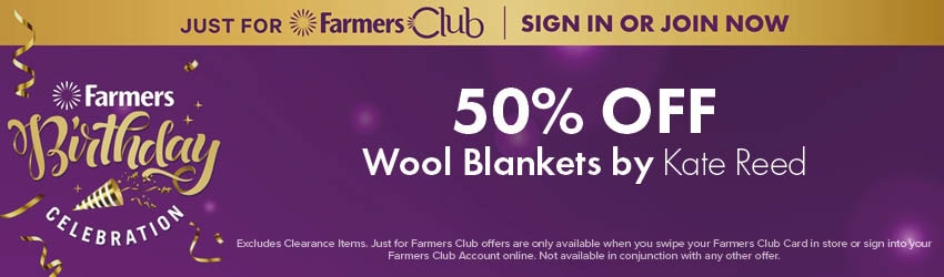 50% OFF Wool Blankets by Kate Reed