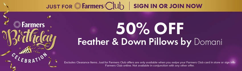 50% OFF Feather & Down Pillows by Domani