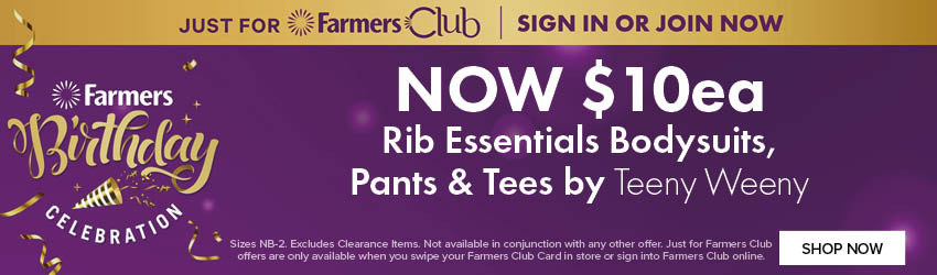 $10ea Rib Essentials Bodysuits, Pants & Tees by Teeny Weeny
