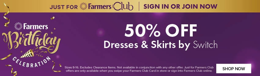 50% OFF Dresses & Skirts by Switch