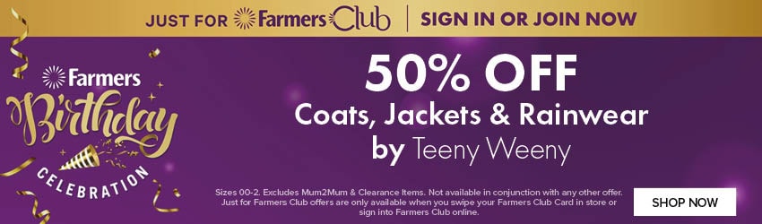 50% OFF Infants' Coats, Jackets & Rainwear by Teeny Weeny