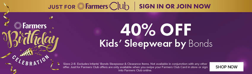 40% OFF Kids' Sleepwear by Bonds