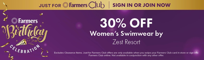 30% Off Women’s Swimwear by Zest Resort