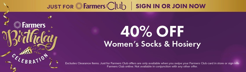 40% OFF Women's Socks & Hosiery