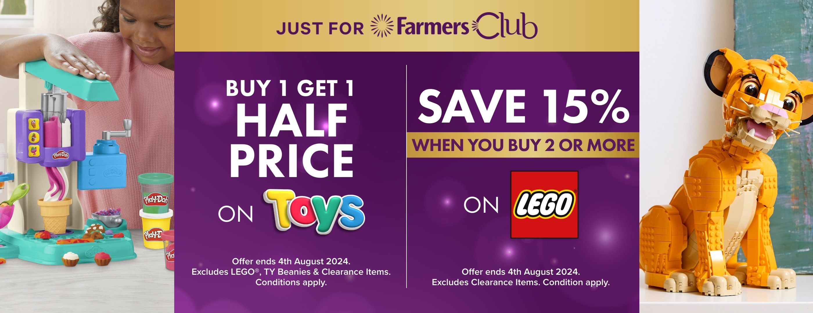 BUY 1 GET 1 HALF PRICE on Toys| Save 15% when you buy any 2 or more items by LEGO®