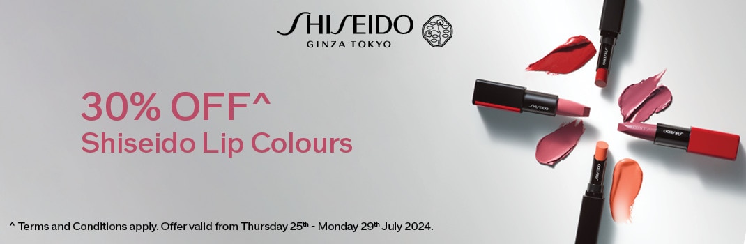 30% OFF Shiseido Lip Colours
