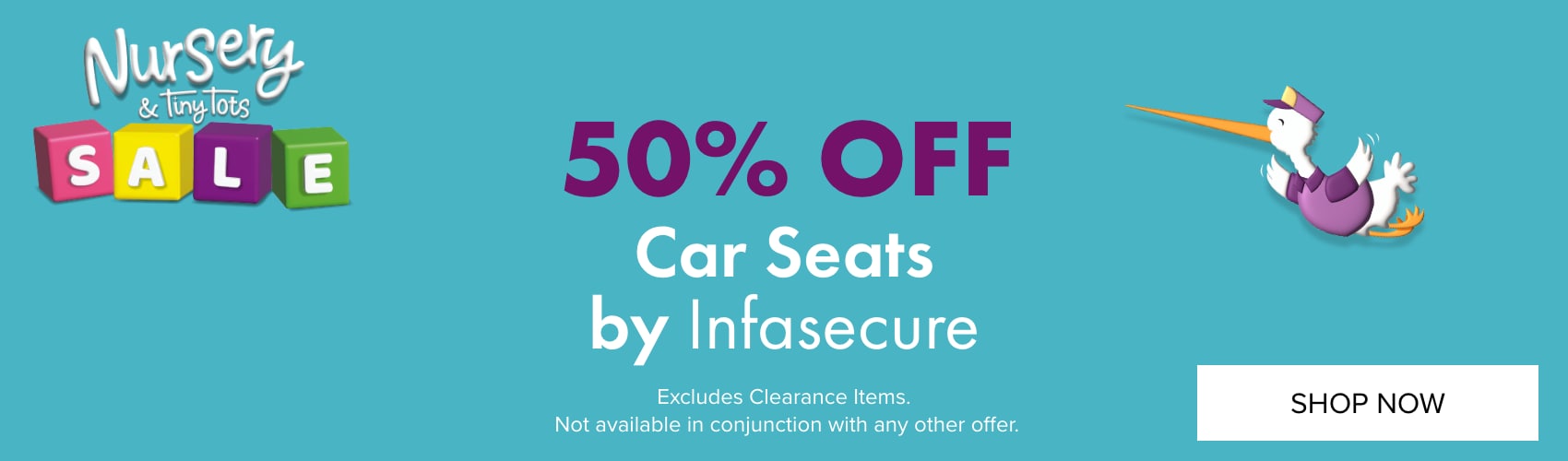 50% OFF Car Seats by Infasecure