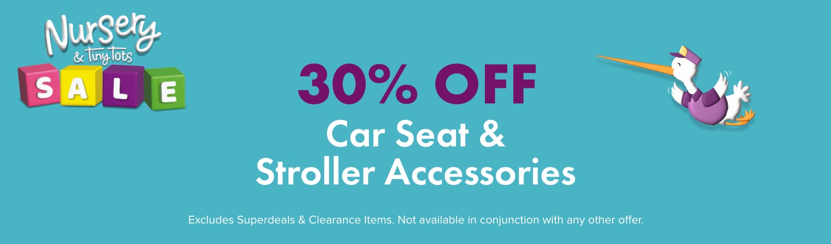 30% OFF Nursery Car Seat & Stroller Accessories