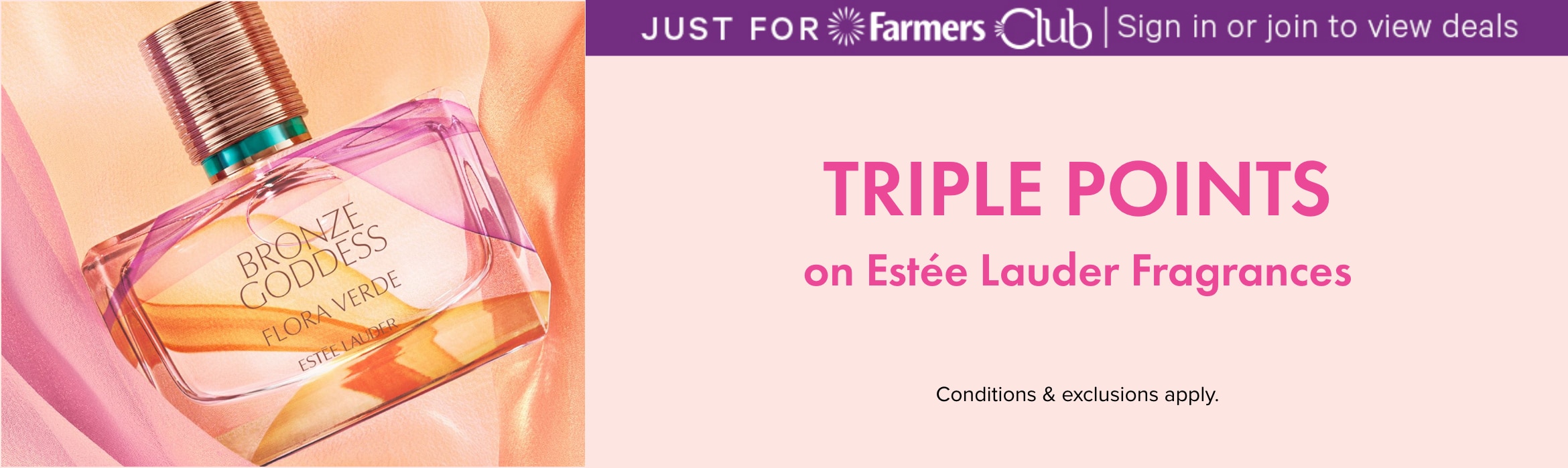 TRIPLE POINTS on Estee Lauder