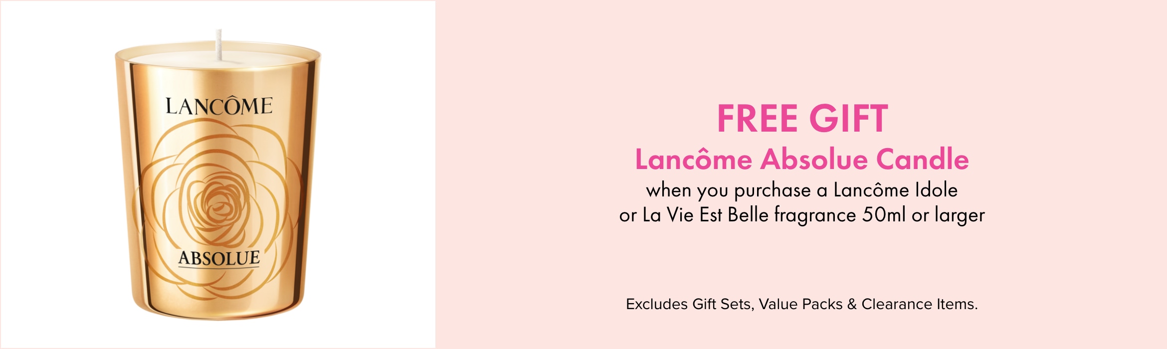 FREE GIFT Lancôme Absolue candle