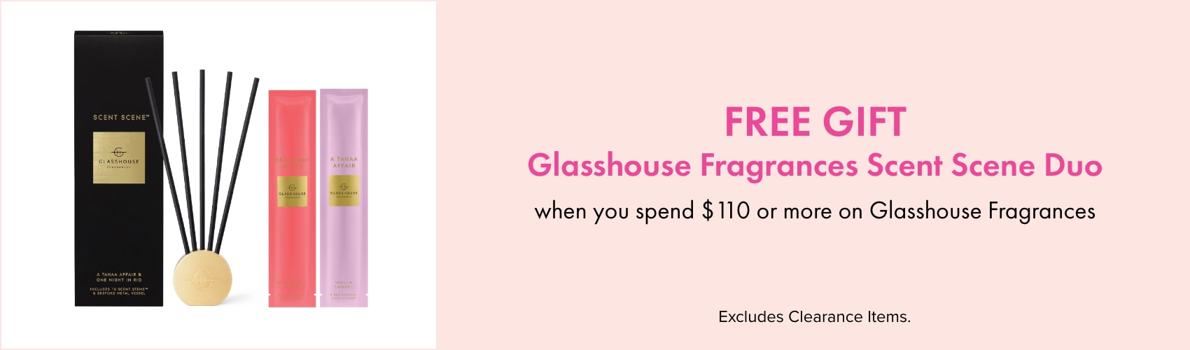 FREE GIFT Glasshouse Fragrances Scent scene duo