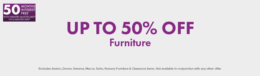 UP TO 50% OFF Furniture