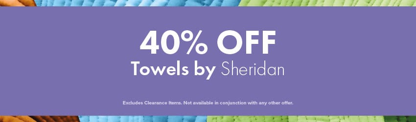 40% OFF Towels by Sheridan