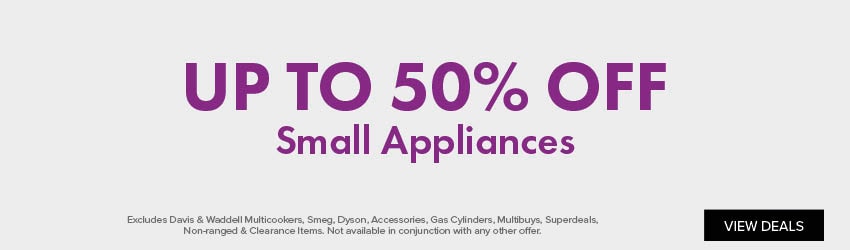 UP TO 50% OFF Small Appliances