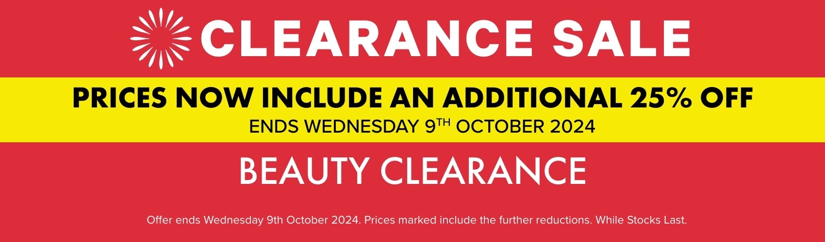 Clearance Sale