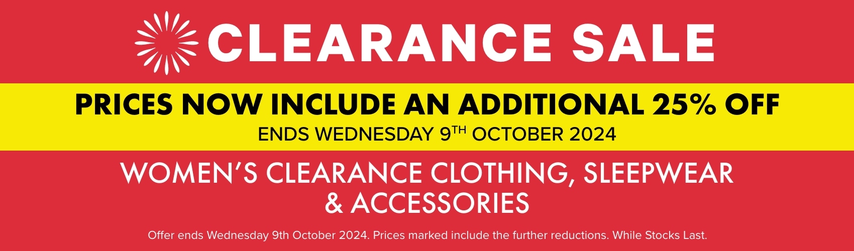 Clearance Sale