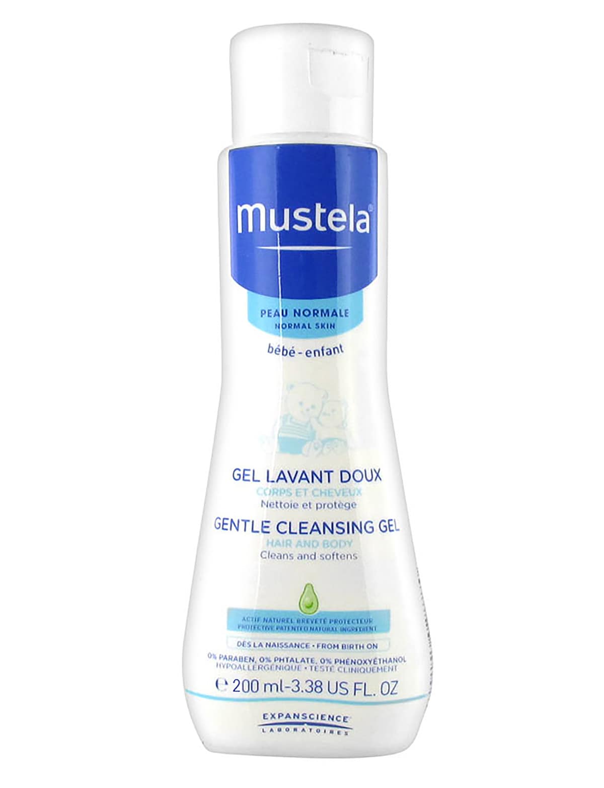 Mustela gentle cleansing gel body and hair for baby 200ml