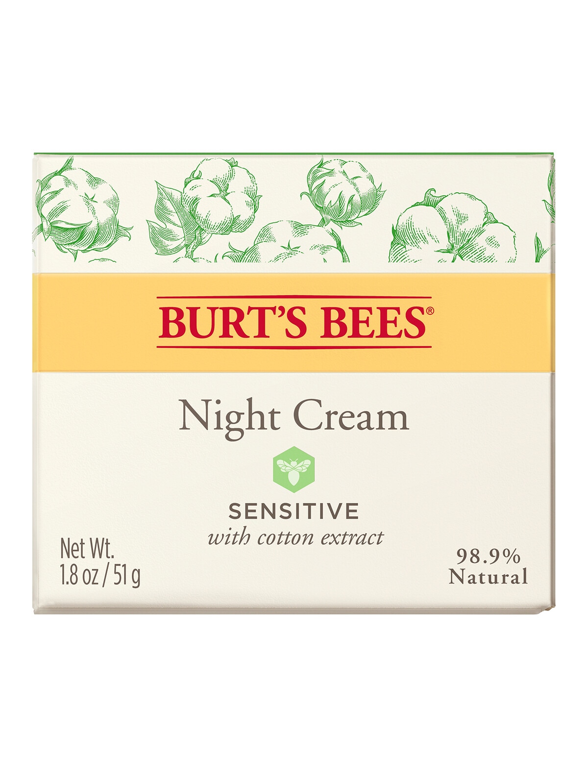 Burts Bees Sensitive Night Cream (50g)