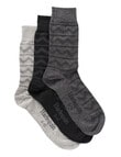 Harlequin Aztec Patterned Sock, 3-Pack product photo