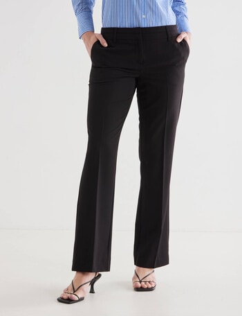 Close-fit jersey bootleg trousers