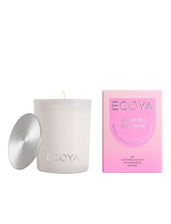 Ecoya Sweet Pea & Jasmine Mini Madison Candle, 80g product photo