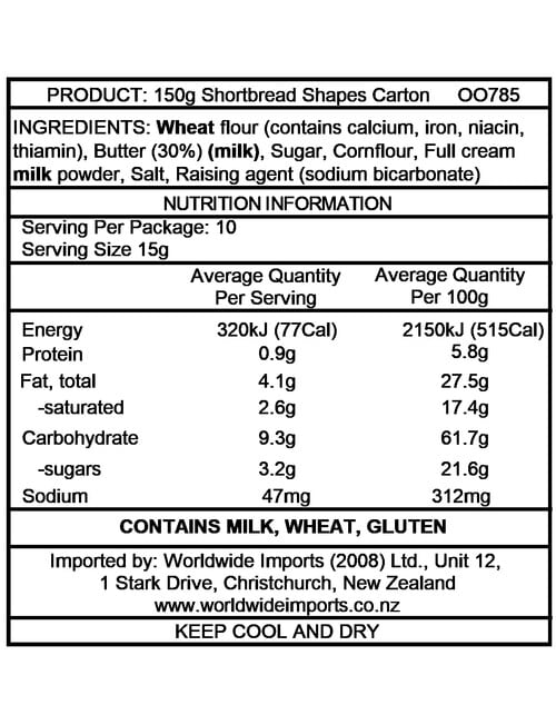 Campbells Shortbread Gold, 150g product photo View 20 L