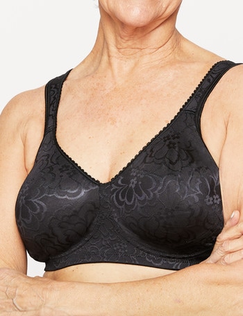 PLAYTEX 18 Hour Women`s Ultimate Lift Support Wirefree Bra - Black