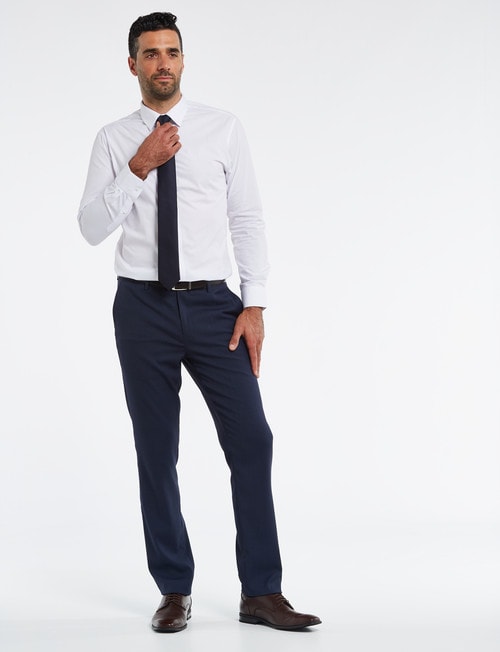 Chisel Tailored Fit Shirt, White - Formal Shirts