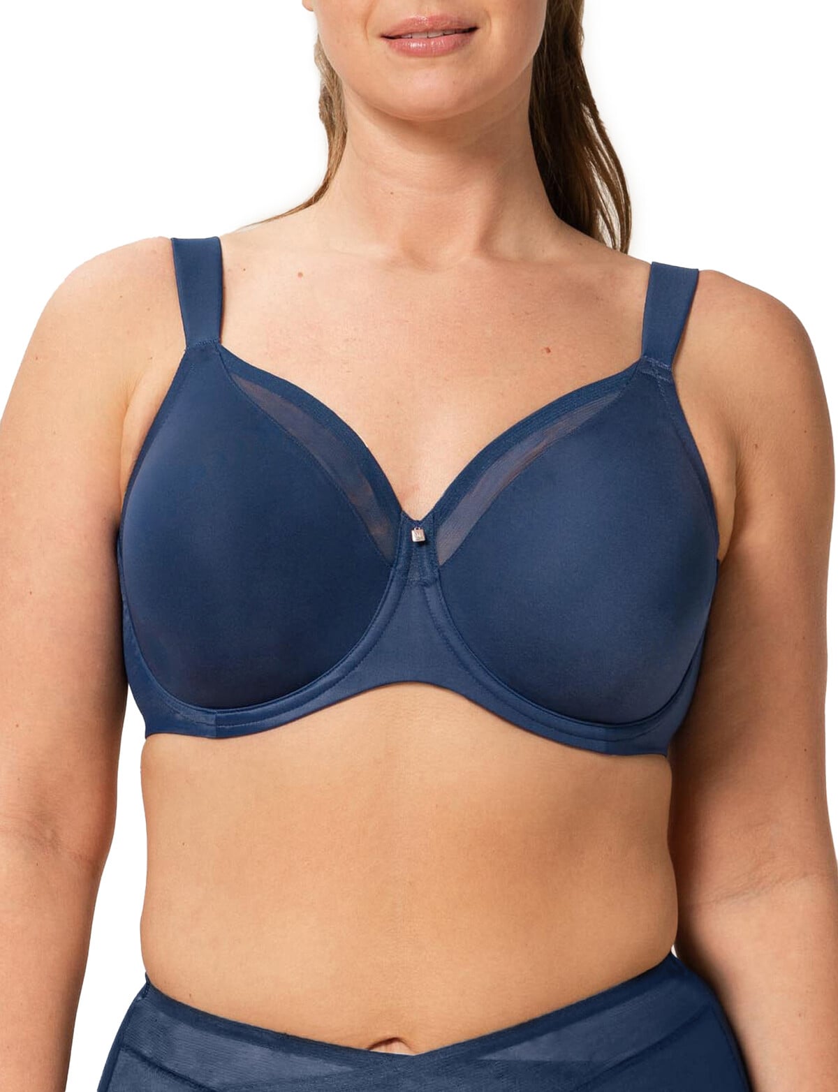 Buy Triumph Multiway Animal Print Plunge Bra-Blue Combo at Rs.1199 online