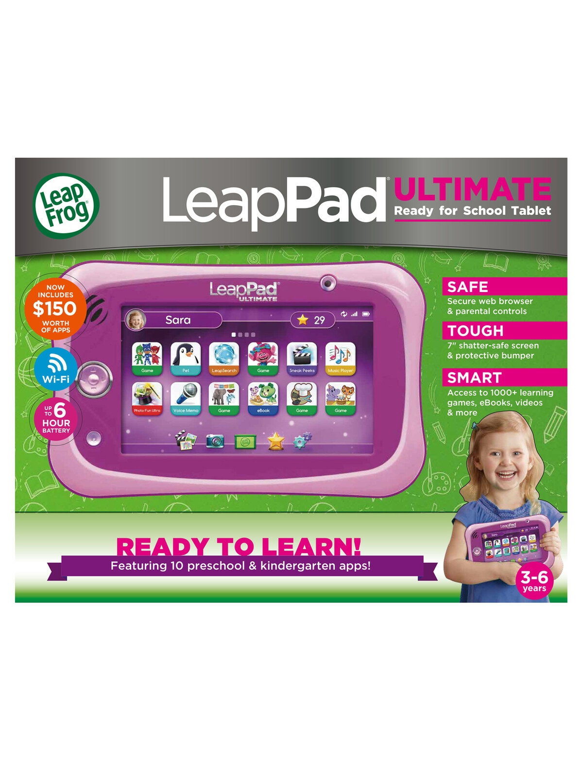 Leap Frog LeapPad Ultimate Get Ready For School Bundle - Infants