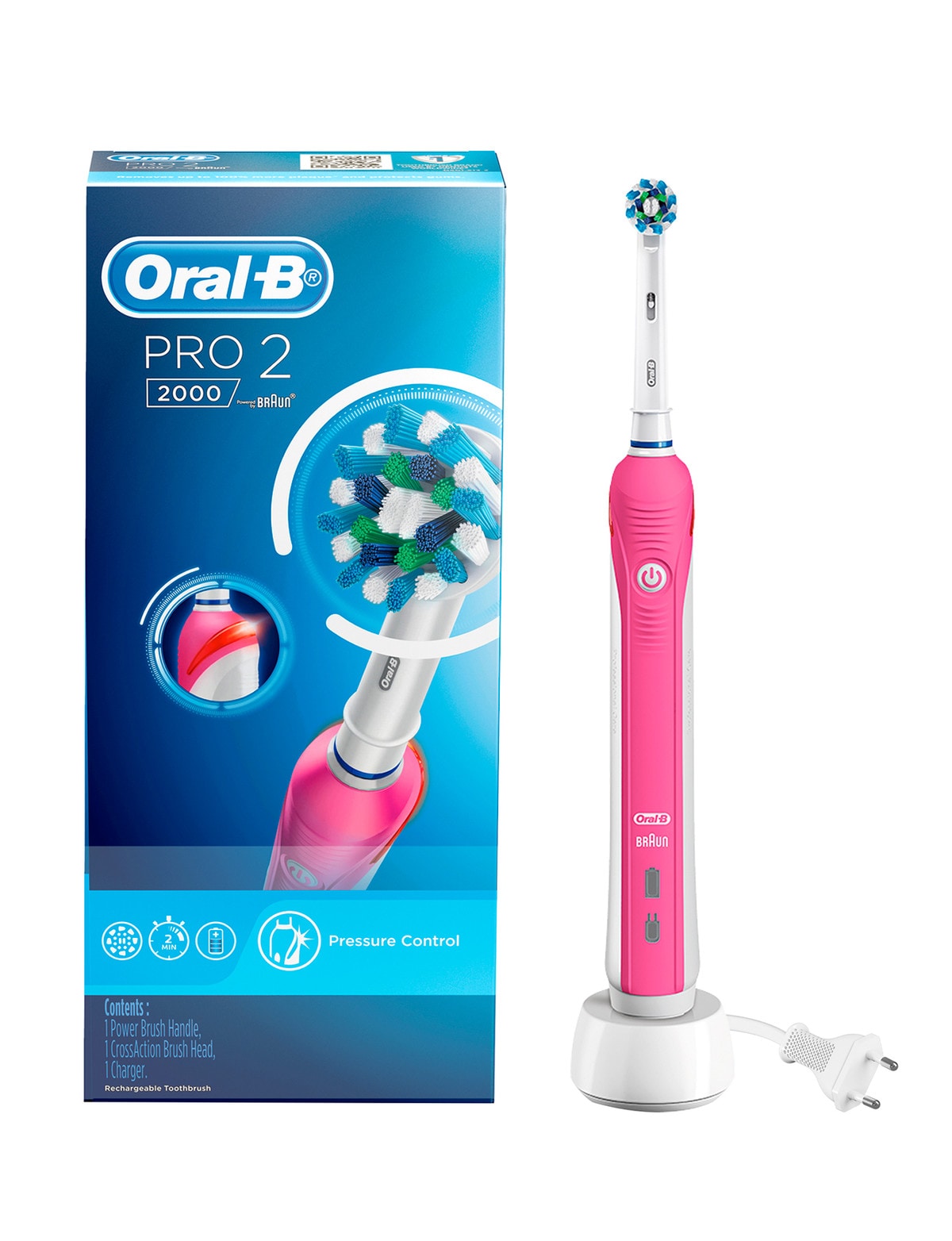 buffet Ten einde raad Makkelijk te lezen Oral B Pro 2000, Pink - Electric Toothbrushes