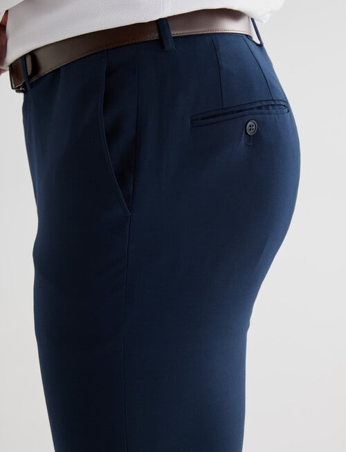 Laidlaw + Leeds Tailored Stretch Pants, Navy product photo View 04 L