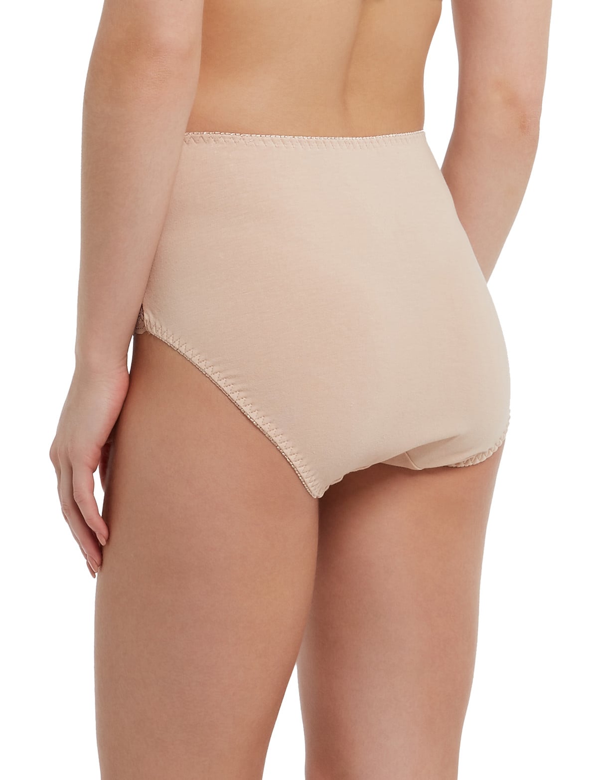 Luxury Cotton Thong in Nude