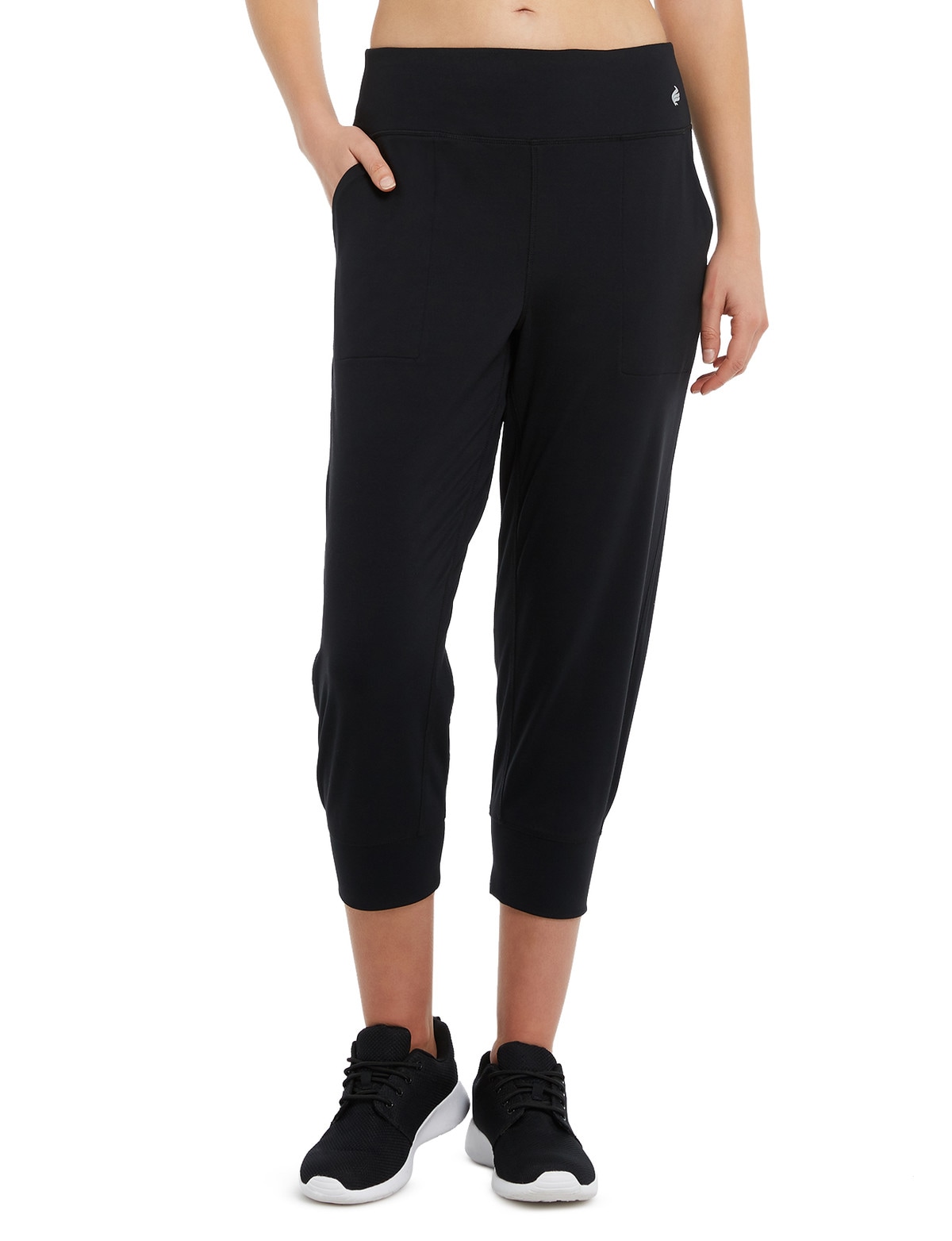 Superfit Cropped Jogger Pant, Black - Activewear