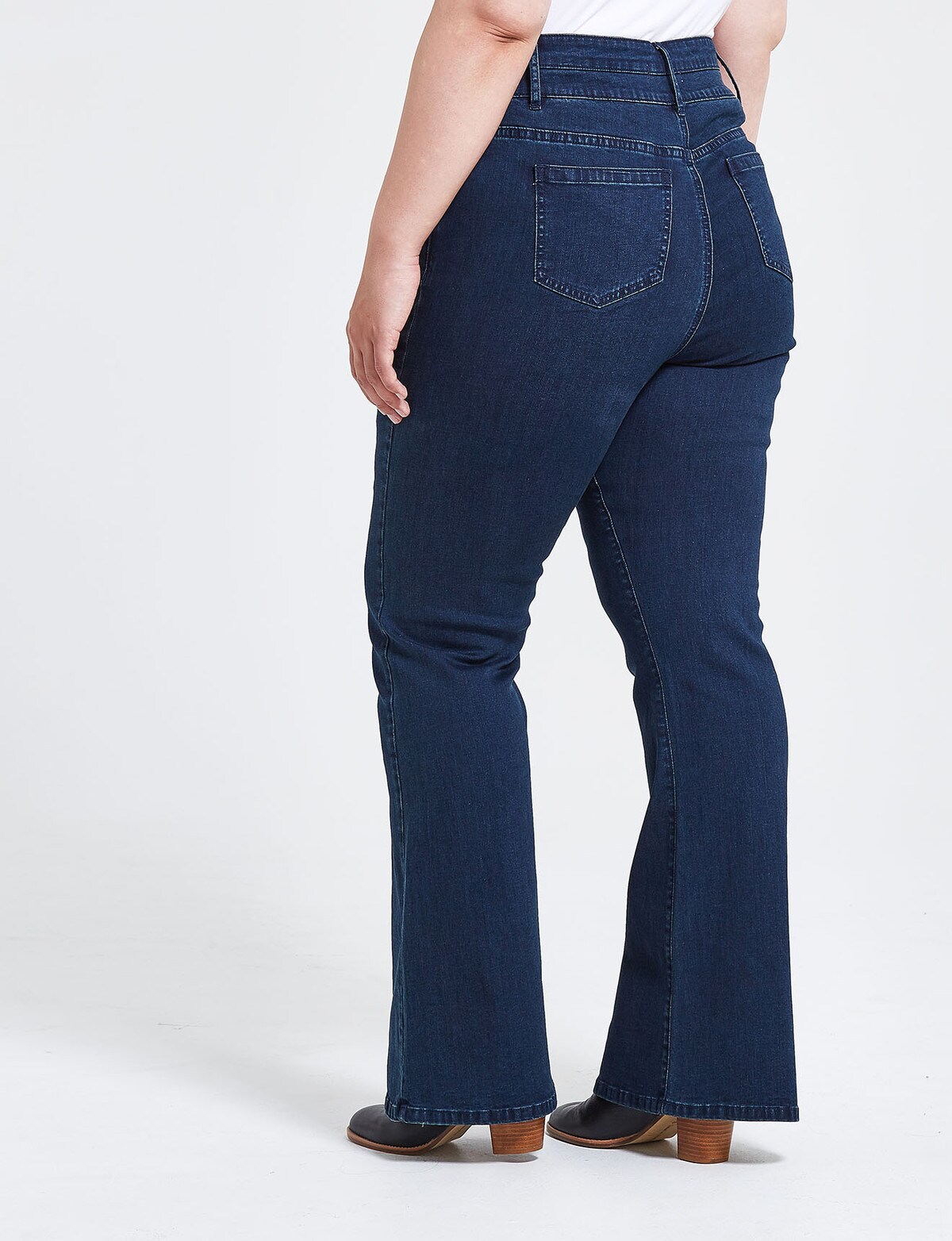 Denim Republic Curve Bootleg Jean, Dark Wash - Jeans, Pants & Shorts