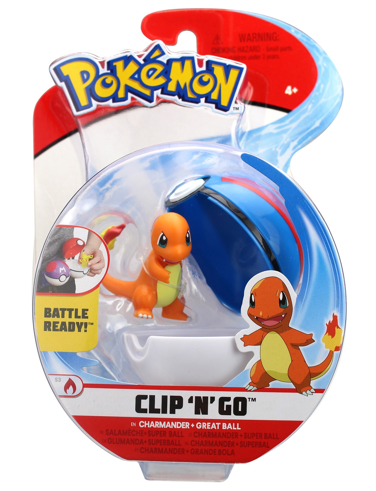 Pokemon Clip N Go Ball, Assorted - Action Figures