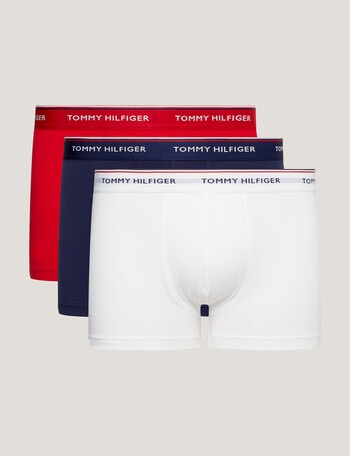 Tommy Hilfiger Core Trunk, 3-Pack, White, Tango Red & Peacoat product photo