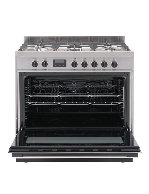 Haier 90cm Dual Fuel Freestanding Cooker, Stainless Steel, HOR90S9MSX1 product photo View 02 L