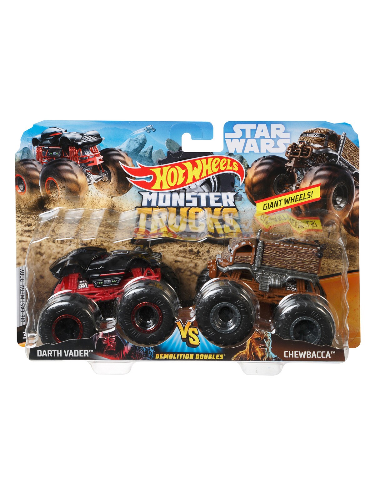 Hot Wheels Monster Trucks 1:64 Scale Demolition Doubles 2-Pack